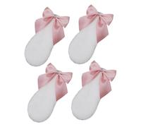 Ipetboom 4 Piezas Horquillas con Orejas de Conejo de Peluche para Halloween y Fiestas Temáticas Clips Decorativos Lolita para Niñas y Cosplay