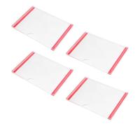 Ipetboom 4 piezas Porta Carteles Adhesivo Acrílico Marco Transparente U-shape para Puertas de Oficina y Aula sin Taladro Fácil de Colocar para Letreros y Anuncios