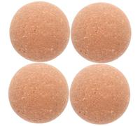 Ipetboom 4 Piezas Tapones de Corcho Redondos de Madera Sellado Seguro Antigoteo para Botellas y Decantadores Bolas de Corcho Reutilizables para y Decoración Hogar