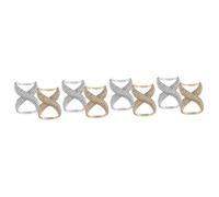 Ipetboom 4 Series Bufanda Hebilla Bufanda De Seda Pañuelo Para El Pelo Anillo De Lazos De Camisa Clip De Lazos De Bufanda Hebilla De Bufanda Alfiler Pedrería 2 Piezas X 4