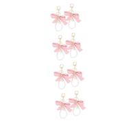 Ipetboom 4 Series Llavero Con Lazo De Perla Para Mujer Llavero Con Lazo De Perla Para Boda Bonito Llavero Con Lazo Accesorios Para Mujer Llavero Para Bolso Llavero Para 2 piezas x 4