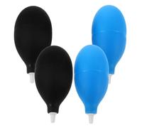 Ipetboom 4 Sopladores de Aire Portátil para Limpieza de Cámaras y Ordenadores Boquilla de Plástico Soplador de Silicona Antiestático Soplador de Polvo para Óptica y Electrónica Kit 4