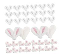 Ipetboom 40 Piezas Accesorios Para El Pelo Con Orejas De Conejo. Horquilla De Pascua Adornos Para Cupcakes De Dije De Oreja De Conejo Diy Accesorios Para El Cabello Decoraciones Perder Tela