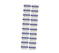 Ipetboom 40piezas Guía De Color De Dientes De Tarjetas De Contraste De Color Para Evaluación De Blanqueamiento Prácticas y Efectivas
