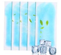 Ipetboom 40piezas Parches Refrescantes De Verano Lámina De Gel Frío Parches De Enfriamiento Anti-parche Alivio Instantáneo De Calor Portátiles Sin Refrigeración Adecuado Para Bebés y Adulto