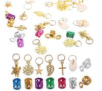 Ipetboom 450 Piezas anillo de pelo rastas accesorios para trenzas accesorios para hombres puños de pelo trenzado encantos de trenza puños de pelo para trenzas cabello joyas Ornamento mujer