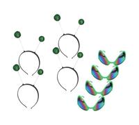 Ipetboom 4juegos Gafas Para Fiestas Navideñas Creativas Gafas Para Fiestas Decorativas Para Navideñas Diademas Divertidas Para Tocados Interesantes Para Hombre Color