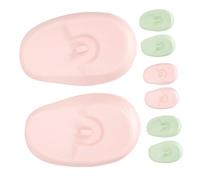 Ipetboom 4pares Orejeras De Silicona Resistentes Al Calor Para Teñir El Cabello Protectores Auditivos Impermeables Para Peluquerías Uso Secador De Pelo y Tintes