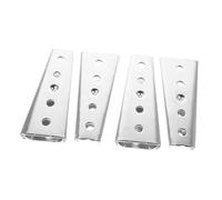 Ipetboom 4pares Soporte De Fijación para Cabecero Abrazadera Metálica para Muebles Seccionales Soporte De Montaje Pared para Cabeceros Conector Entrelazado para Marco De Cama Accesorios