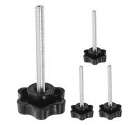 Ipetboom 4piezas Accesorios De Ayuda Para Caminar Perno De Estrella Para Andador De Rodilla Perillas De Apriete Moleteadas Repuestos Para Andador Con Ruedas Perilla Roscada Con Junta Para p