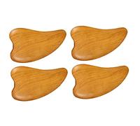 Ipetboom 4piezas Almohadilla Raspadora de Madera Tabla para Raspar y Masajear Placa de Raspado para Cuidado Facial para Masaje Facial y Relajación