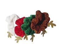 Ipetboom 4piezas Banda Pelo de Asta de Ciervo Coleteros Elásticos para Mujer Coleteros Navideños Lazos Ciervo Obsequio de Navidad para Usar Fiestas de Vacaciones