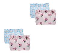 Ipetboom 4piezas Bolsa De Maquillaje Pequeña para Cosméticos Diseño De Estampado para Viajes y Uso Diario Resistente y Práctica para Accesorios y Maquillaje