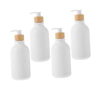 Ipetboom 4piezas Botellas De Champú y Gel De Ducha Bomba Unidades Rellenables Dispensadoras