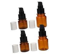 Ipetboom 4piezas Botellas de Recarga para Cosméticos Envases de Loción de Viaje Reutilizables Bomba Mini Frascos Portátiles para Cuidado Piel y Maquillaje