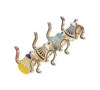 Ipetboom 4piezas Broche De Cafetera Metálico Accesorio De Vestir Elegante Broche De Cafetera De Goteo Para Solapa De Café De Metal