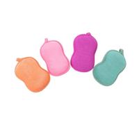 Ipetboom 4piezas Esponjas De Baño Para Bebés Exfoliantes Corporales Forma De Cacahuete Para Ducha y Baño