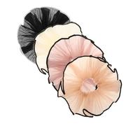Ipetboom 4piezas Gomas Pelo Grandes para Mujer Volantes Accesorios Elegantes Pelo para Uso Diario Fiestas y Citas Gomas Elásticas para Mujer Que No Dañan