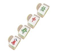 Ipetboom 4piezas Horquillas De Mahjong Divertidas Para Cabello Accesorios Decorativos Mini Clamps De Diseño Creativo Para Fiestas y