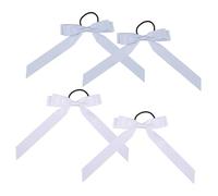 Ipetboom 4piezas Lazos De Cinta Larga Para Cabello De Niñas y Mujeres Accesorios De Pelo Elásticos Sujetadores De Coleta Para Eventos y Uso Diario