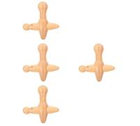 Ipetboom 4piezas Masajeador De Pies Portátil De Madera Bastón De Acupuntura Para Masaje De Plantas Herramienta De Relajación Para Hogar y Viaje