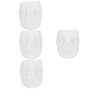Ipetboom 4piezas Tazón De Remojo Para Uñas Herramienta De Manicura De Diseño Transparente Para Suavizar Cutículas y Retirar Esmalte Para Salones y Uso Casa