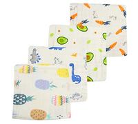 Ipetboom 4piezas Toalla Lavabo Infantil Absorbente Para Saliva y Alimentación Unidades