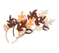 Ipetboom 4piezas Tocado de Reno Navideño con Orejas de Ciervo para Fiestas de Navidad y Eventos de Cosplay Cómodo de Usar