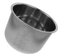 Ipetboom 5.6 L Recambio de Cubeta Interior para Olla Arrocera, Revestimiento de Acero Inoxidable 304 Reforzado y Escala Integrada, Adecuado para Cocinar Arroz, Sopas y Pasteles