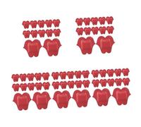 Ipetboom 5 Juegos Pequeño Adhesivo Vendas Adhesivas De Heridas Espinilla Creativa Pegatinas Para El Cuidado De Heridas Educación Física Rojo 50 Uds * 5