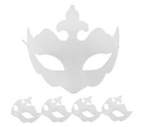 Ipetboom 5 Máscaras Pintadas A Mano De Papel Maché Kit Para Hacer Máscaras Máscaras De Mardi Gras Suministros Para Fiestas Máscaras De Teatro Máscaras De Papel Para Manualidades