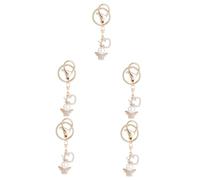Ipetboom 5 Piezas Amo El Llavero Del Ángel Pequeño Hechizas Encanto Llaveros Para Lindo Llavero Chicas Guardián Mini Dibujos Animados Femenino Hola Keychains Cadenas Dorado Metal