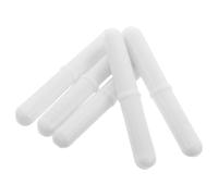 Ipetboom 5 Piezas Barra Agitadora Magnética Blanca Ptfe para Laboratorio Varilla Mezcladora Magnética para Mezcla Química y Pruebas Líquidas