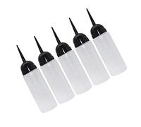 Ipetboom 5 Piezas Bote de Champú de Botella de Tinte Recargable Boquilla Oblicua Contenedor de Champú para Salón para Teñir el Cabello