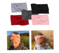 Ipetboom 5 piezas Diademas Elásticas para Accesorios para Cabello Colores Sólidos Bandas Cruzadas Cómodas y Duraderas para Diario y Deporte