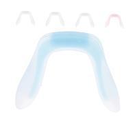 Ipetboom 5 Piezas Gafas de silicona soporte antideslizante puente nasal reemplazable almohadillas para gafas de sol inserto de puente nasal almohadillas para la nariz gel de sílice