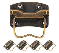 Ipetboom 5 Piezas Manijas de Caja Vintage de Hierro para Muebles Clásicos Asas de Cofre de Madera Estilo Antiguo Tiradores Decorativos Resistentes para Cajas y Estuches de Madera
