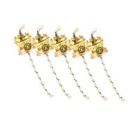 Ipetboom 5 piezas Mechas para Lámpara de Aceite Base Metálica Ajustable para Quemador de Queroseno Accesorio Repuesto para Candil Clásico Compatible con Lámparas de Aceite Vintage