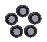 Ipetboom 5 Piezas moño de pelo neto redecilla Mallas para el cabello señoras cubierta de moño de pelo de baile de ballet bollo redes ballet red para moño de ballet Black