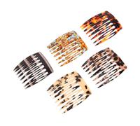 Ipetboom 5 Piezas Peines Franceses Anti-estáticos para Mujer Peine Francés de Dientes Anchos para Cabello para Uso Diario y Viajes