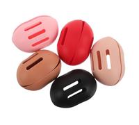 Ipetboom 5 Piezas Soporte para Esponjas Maquillaje Silicona Transpirable Resistente Protector Polvo Viaje Portátil
