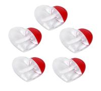 Ipetboom 5 piezas Tubo de Brillo Labial Vacío Forma de Corazón Set de Portátil y Reutilizable para Maquillaje Diseño Desmontable y Duradero para Viaje y Almacenamiento Sencillo