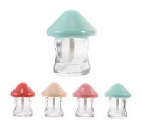 Ipetboom 5 Piezas Tubos De Esmalte De Labios Con Forma De Hongo Kit Vacío Para Hacer Brillo Labial Recipientes De Brillo Labial Vacíos Para Pequeñas Empresas Tubos De Esmalte De Labios Con