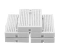 Ipetboom 5 Placas de Pruebas Electrónicas de Plástico Blanco Pequeñas Diseño Perforado Único y Aprendizaje en Electrónica para Proyectos