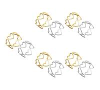 Ipetboom 5 Series Anillo Abierto Amar Anillos Para El Corazón De Las Mujeres Anillos Femeninos De Corazón Para Mujer Corazones Anillo De Mujer Cobre 2 Piezas X 5