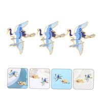 Ipetboom 5 Series Insignia De Grúa Decorativo Alfileres Y Broches De De Imitación Esmalte Patas Para Ropa Refinado Estético Tachonado Oro Decoración Largo Aleación 3 Piezas X 5