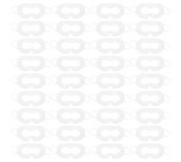 Ipetboom 50 Almohadillas Desechables para Ojos de Realidad Virtual, Cubiertas Absorbentes de Sudor de Tela No Tejida, Transpirable, Color Claro, 33 X 13 Cm, Accesorio para Gafas