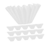 Ipetboom 50 piezas Filtros Papel Café Desechables para Café Espresso Pequeño Diseño Ondulado Blanco Papel Filtro Compatibles con Métodos de Goteo Manual y Espresso Paquete de Unidades