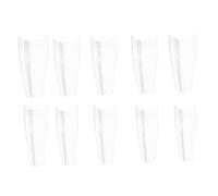 Ipetboom 500 Piezas Piezas Pieza En Forma De Francesa Tipo t Pegamento En Las Uñas Consejos De Arte De Uñas Adornos De Uñas Manicura De Uñas Puntas De Uñas Ensacado El Plastico Extender