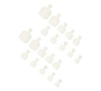 Ipetboom 500 Piezas uñas de los pies decoración tijeras Clavos espaciadores separador de dedos clíper uñas postizas manicura gelled nails puntas de uñas artificiales puntas artificiales AbS